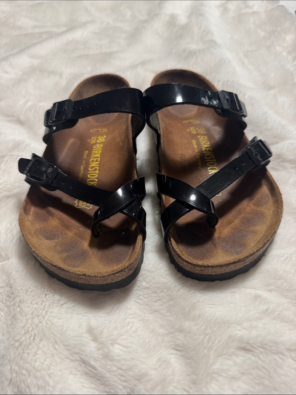 Birkenstock Black Gloss Mayari Sandals